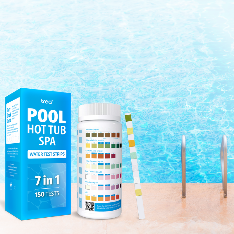 trea 7in1 swimming pool hot tub spa water test strips